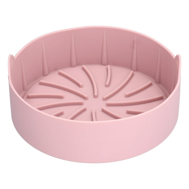 Cesta de silicona de repuesto para freidora multifunción, 22CM, accesorios para freidora, herramienta para hornear, color rosa