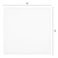 thumbnail image 6 of REGALWOVEN 6 Pack Cloth Napkins, Cotton Reusable with Tassel Table Dinner Napkins for Restaurant, Weddings, Events, and Parties White 18x18inch, 6 of 6
