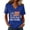Blue(We The peolple 250 Anniversary USA Flag), variant on 250th Anniversary Usa Shirt Womens Shirts 250 Anniversary Usa Flag 4th Of July Patriotic We The peolple 250 Anniversary USA Flag V Neck Festival Short Sleeve Outfits Orange M