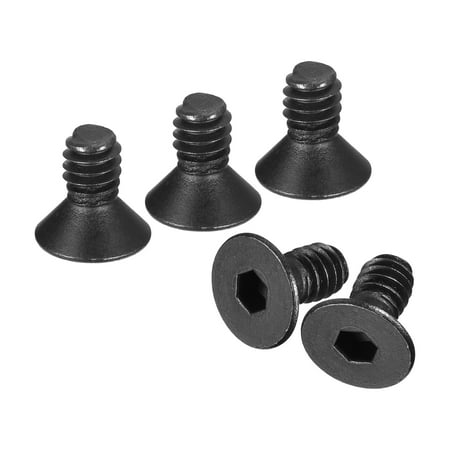 

1/4-20x1/2 Flat Head Socket Cap Screws 10.9 Grade Carbon Steel Screw Bolts Fasteners 50Pack