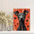 thumbnail image 2 of Qisvanset 12x16 Inch Cute Greyhound Heart Canvas Wall Art, Lovely Dog Print Housewarming Decor Bedroom Entryway Office, 2 of 8