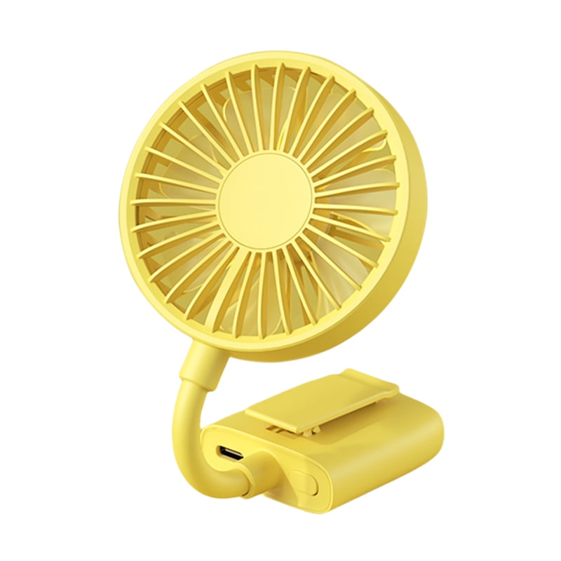Yellow Yonger USB Rechargeable Mini Portable Fragrance Air Conditioning Cooling Fan 
