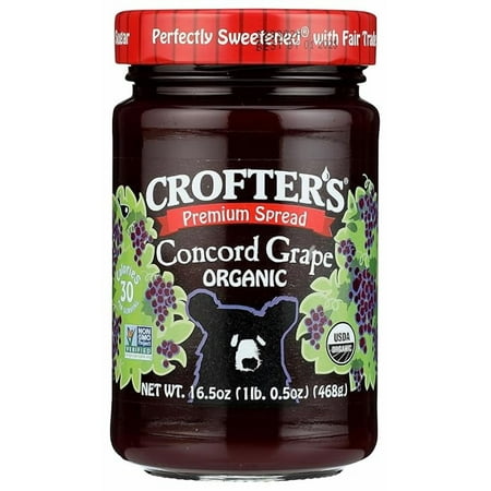 Crofters Organic Concord Grape Premium Spread, 16.5 oz