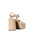 thumbnail image 3 of Sandalias DREAM PAIRS con Plataforma y Tacones Gruesos para Mujer Nude Talla 6.5, 3 of 7