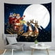 thumbnail image 1 of Tapiz navideño Accesorios de alce de Papá Noel Tapiz de pared de poliéster impreso con temática navideña para decoraciones de fiestas (150_x_130_cm), 1 of 5