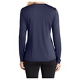 thumbnail image 3 of Yellow Rooster Women's Long Sleeve PosiCharge Competitor V-Neck Tee True Navy 4XL, 3 of 7