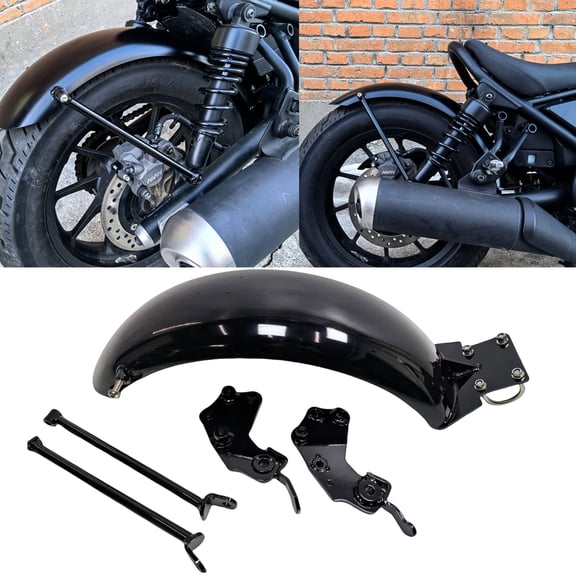 Rear Fender Plate For Honda Rebel CM300 500 2017-2023 Black