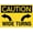 Warning Sign 1, variant on Caution Wide Load Yard Sign 12 x 8 Inches - Premium Aluminum, Sun-Proof, Rust-Free, Clear Warning for Indoor Outdoor Road, Construction Use