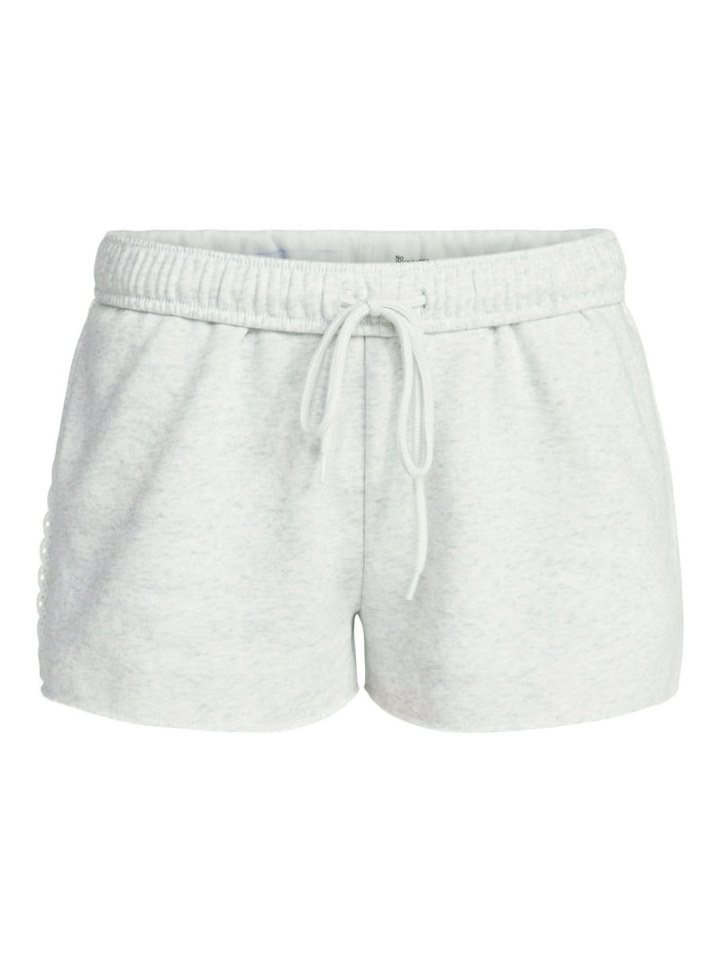 No Boundaries Foldover Shorts with Lace Trim, 2'' Inseam, Women's