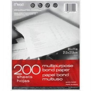 Mead Resume Paper 100 sheets 100% Cotton Bright White 8.5x11 New