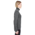 thumbnail image 4 of UltraClub Ladies' Cool & Dry Heathered Performance Quarter-Zip - 8618W, 4 of 4