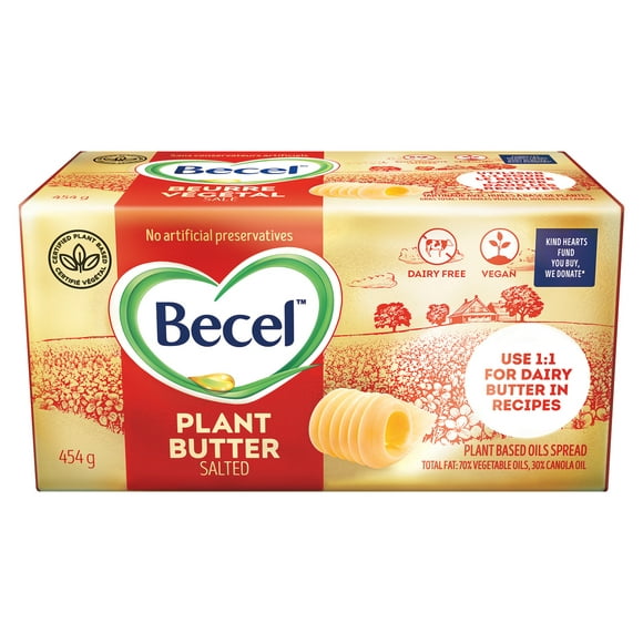 Becel Plant Butter Salted 454g, 454g