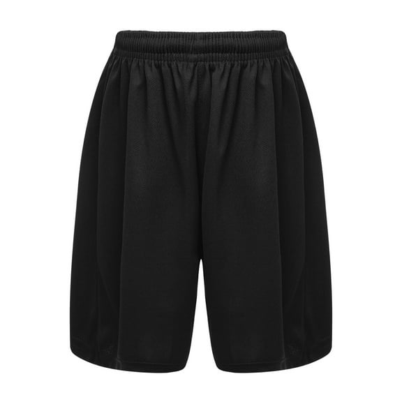 Yruioon Kids Boys Girls Solid Color Athletic Shorts Quick Drying Running Basketball Gym Shorts Black 18
