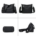 thumbnail image 5 of URSOFINE Women's Genuine Leather Crossbody Shoulder Bag, Multi-Wear Purse with Adjustable Straps, 3 Colors, 5 of 7