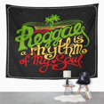 thumbnail image 2 of REFRED Reggae is Rhythm My Soul Hand Written Lettering Wall Art Hanging Tapestry Home Decor for Living Room Bedroom Dorm 51x60 inch, 2 of 2