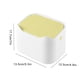 thumbnail image 5 of Bin de desecho de escritorio de plástico con tapa de basura de doble capas Cat Aftual Tiny Dedam Bedlet Barbing Bass Bassorizer Suministros amarillos blancos Inevent HA011433-03, 5 of 7