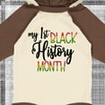 thumbnail image 4 of Inktastic My 1st Black History Month Boys or Girls Long Sleeve Baby Bodysuit, 4 of 5