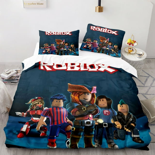 siniker Bedding Set Kids Quilt Cover 3D Cartoon Playing Bed Cover Set with Pillowcase and Zipper Closure