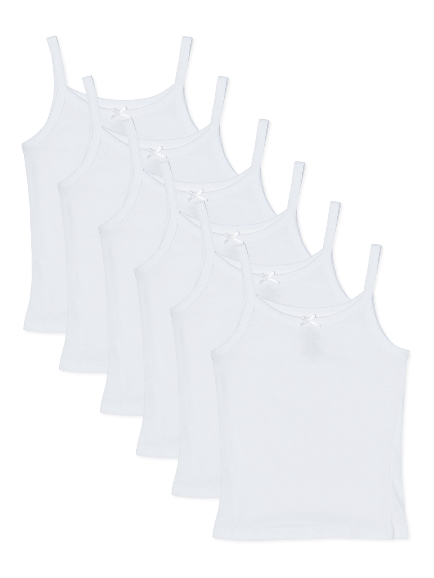 Chili Peppers Toddler Girls Undershirts, 6Pack of Camis