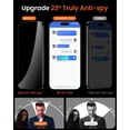 thumbnail image 3 of Protector de Pantalla MRGLAS iPhone 16 Pro 6.3" Privacidad Paquete de 2, 3 of 9