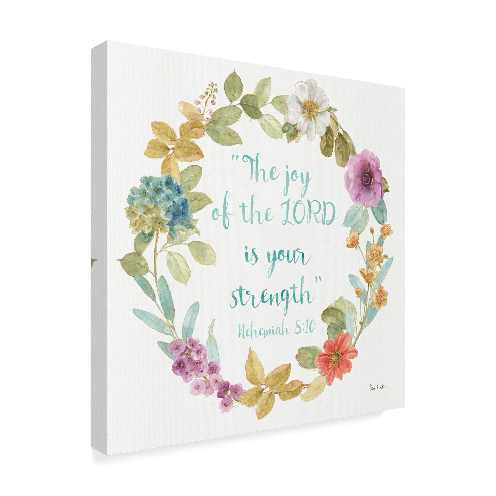 Trademark Fine Art 'Rainbow Seeds Proverb I' Canvas Art by Lisa Audit