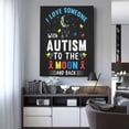 thumbnail image 4 of Xecao I Love With Autism To The Moon And Back for Ready-to-Hang Canvas Art 12x16 Inches - Waterproof HD Print Solid Wood Frame for Gifting,Vertical, 4 of 8