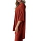 thumbnail image 4 of Conjunto de Chándal PRETTYGARDEN de Dos Piezas para Mujer Rojo Ladrillo XL, 4 of 7
