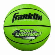 Franklin Sports Night Lightning Glow In The Dark Durable Rubber Mini Basketball by Franklin Sports