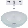 thumbnail image 4 of Vigo White Frost Vessel Sink and Wall Mount Faucet Set, Chrome, 4 of 6