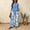 Blue, variant on Wide Leg Pants Suit For Women Wide Leg Pants Set Womens Lounge Sets 2 Piece Business Suit For Women Professional Beach Travel Set Women Sets 2 Piece Outfits Interview Outfits For Women
