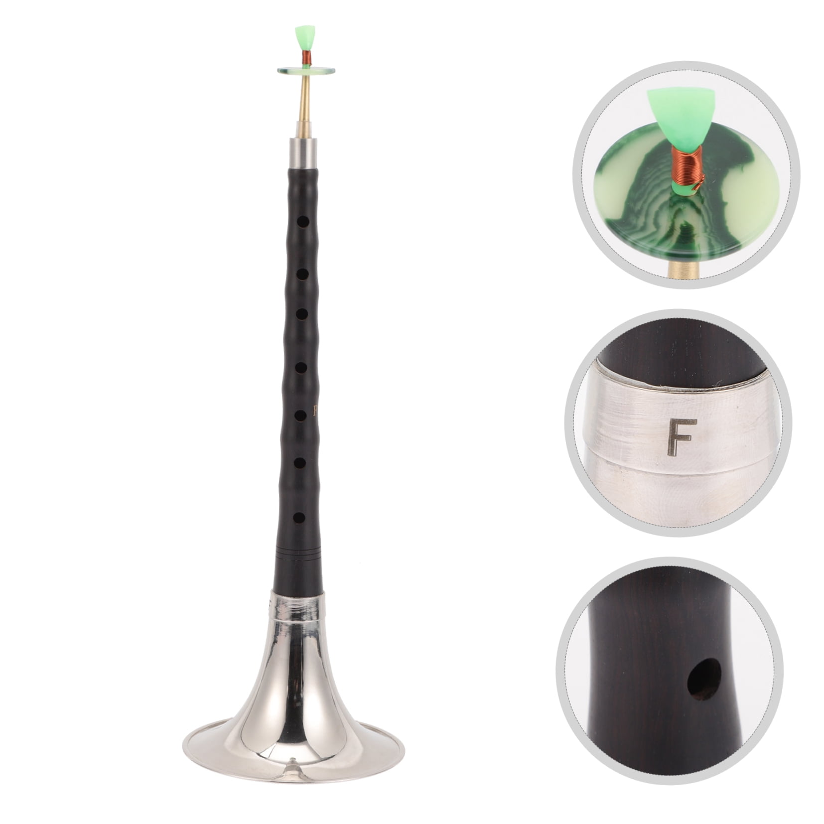 DEEPCRAFF 1 Set Rosewood- Made Suona for Beginners Wood Iron Copper Musical Wind Instrument
