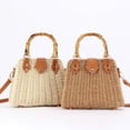 thumbnail image 6 of Summer Straw Woven Beach Bag Crossbody Handbags for Women, 6 of 6