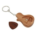 thumbnail image 3 of Guitar Pick Box Set, Keychain Organizer Wood Picks Case Collector Container Gift  For Electric Bass For Guitarist For Ukulele, 3 of 8