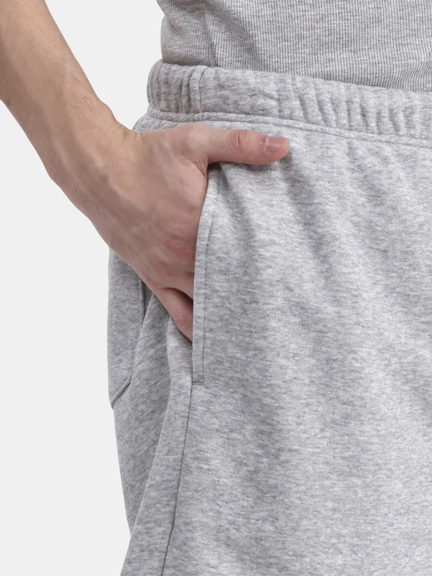 No Boundaries Soft Fleece Jogger Shorts, 6" Inseam, Men's and Big Men's