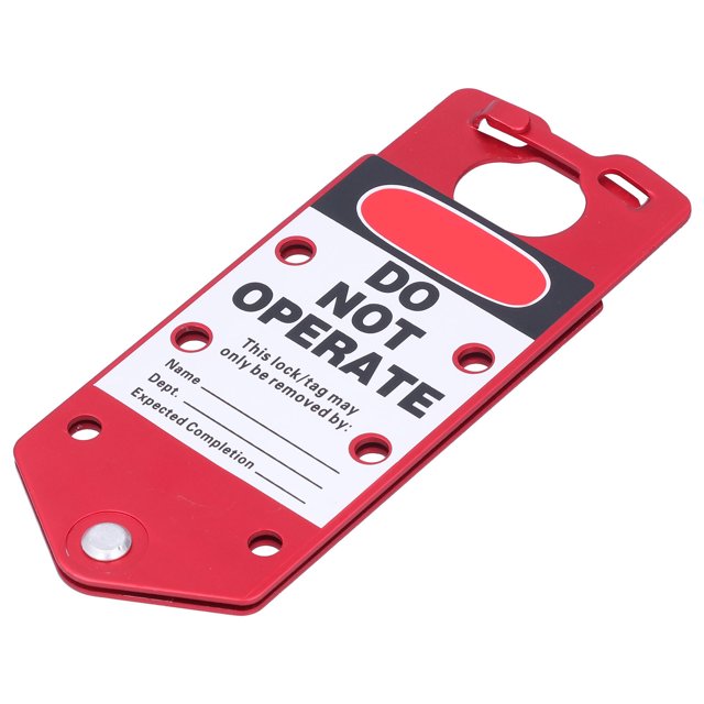 Lock Lockout Tagout Hasp, Lockout Hasp Repeatable Label Point Controlled Splicing for Workshop for Gate Valve for Adult