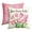 B, variant on Sm:)e Bicycle Tulips Hello Spring Throw Pillow Covers Set of 2,18x18 Inch,Pink