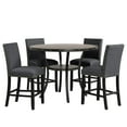 thumbnail image 4 of New Classic Furniture Crispin 48" Round Melamine Wood Counter Table in Gray, 4 of 5