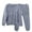 #1, variant on Men Winter Pajamas Set Flannel Fleece Elastic Waist Pants Round Neck Long Sleeve Pullover Tops Sleepwear Set for Men Solid Color Thickened Comfortable 2 Piece Winter Loungewear L-4XL Blue