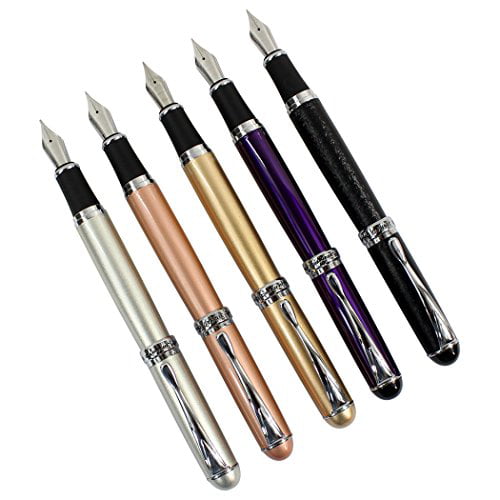 Jinhao x750 Fountain pen Fashion rose golden M nib new gift pen Writing office 