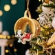 thumbnail image 3 of Adorno colgante de perro de Navidad, adorno colgante de acrílico, lindo de Navidad, estatua de perro, decoración de de Navidad para bolsa Estilo A, 3 of 8