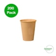 thumbnail image 2 of Gailware 200 Pack 12 oz Paper Coffee Cups, Kraft Brown Disposable Coffee Cups 12 oz, Hot Beverage Cups Thickened Kraft Brown Paper Cups for Hot or Cold Beverage, Home, Office, and Events., 2 of 8