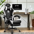 thumbnail image 7 of Neo Chair N-Gen Gaming Chair, Ergonomic Video Game Chair with Headrest, Adjustable Footrest, Lumbar Support High Back PU Leather for Adults, White, 7 of 7