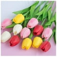 thumbnail image 7 of Artificial Tulips,Wedding Festival Decor Bouquet Real Touch PU Flower 20 Pcs White,Mother's Day Gift, 7 of 7