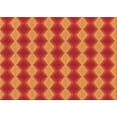 thumbnail image 1 of Ahgly Company Indoor Rectangle Patterned Neon Orange Area Rugs, 5' x 7', 1 of 6