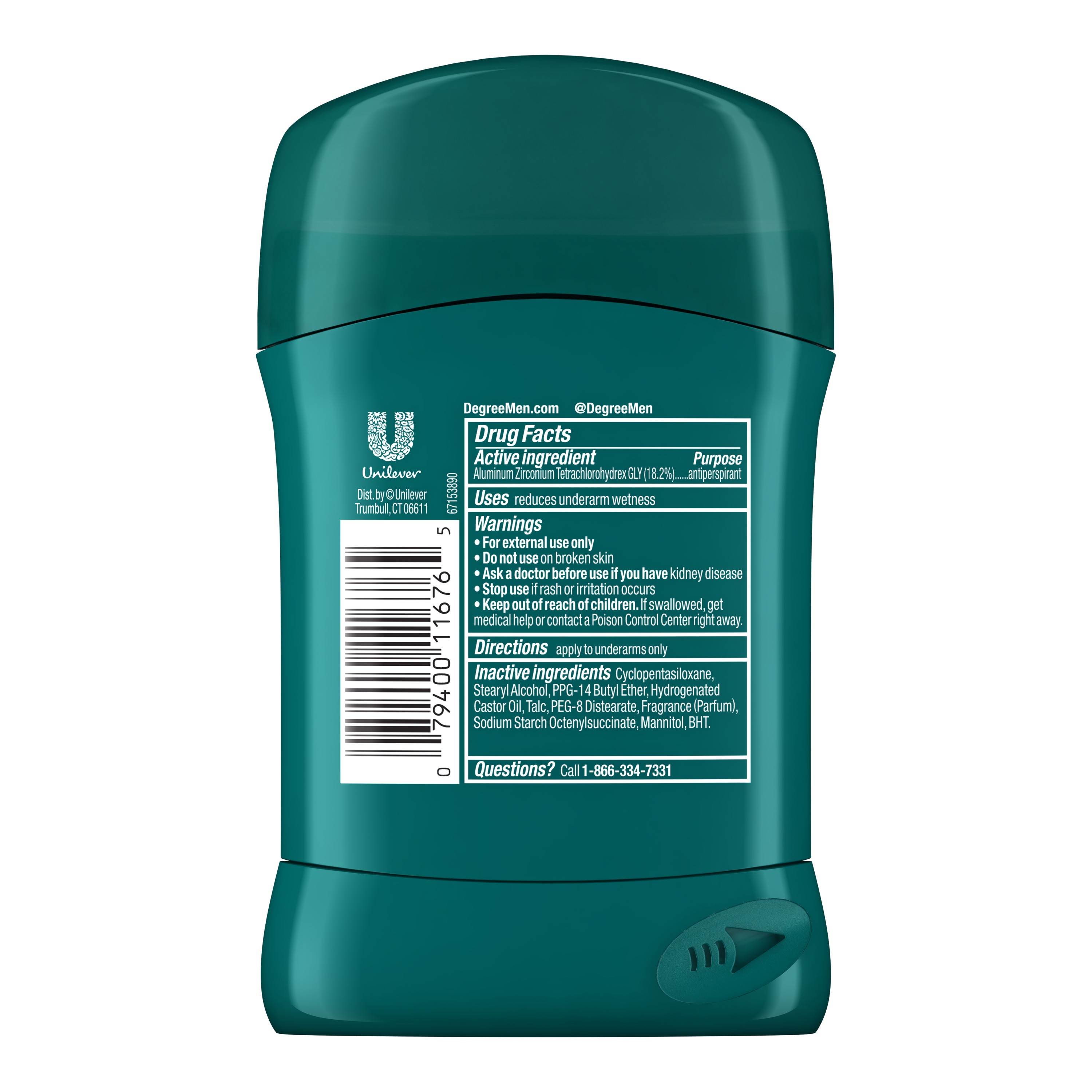 Degree for Men Dry Protection Cool Rush Antiperspirant Deodorant 1.7 oz - image 3 of 6