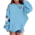 thumbnail image 2 of Halloween Sweatshirt Kids Long Sleeve Cute Graphic Tops with Pocket Fall Winter Party Holiday Clothes, 2 of 4
