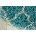 thumbnail image 4 of Nourison Amore Shag Aqua 3'11" x ROUND Area Rug, (4 Round), 4 of 7