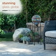 thumbnail image 5 of Alpine Corporation Indoor/Outdoor Glass Mosaic Peacock Feather Pattern Gazing Globe Yard Decoration, 5 of 12