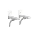 thumbnail image 3 of Mayne Newport Plus Double Mailbox Arm Mount White Plastic Mailbox Post, 3 of 13