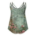 thumbnail image 4 of Women Sleeveless Crop Tops Plus Size, Tshirts Shirts Graphic Vintage V Neck Sexy Summer Clothes for Women 2025 Vacation Women Summer Tops Loose Warehouse Today Shipping my orders, 4 of 6